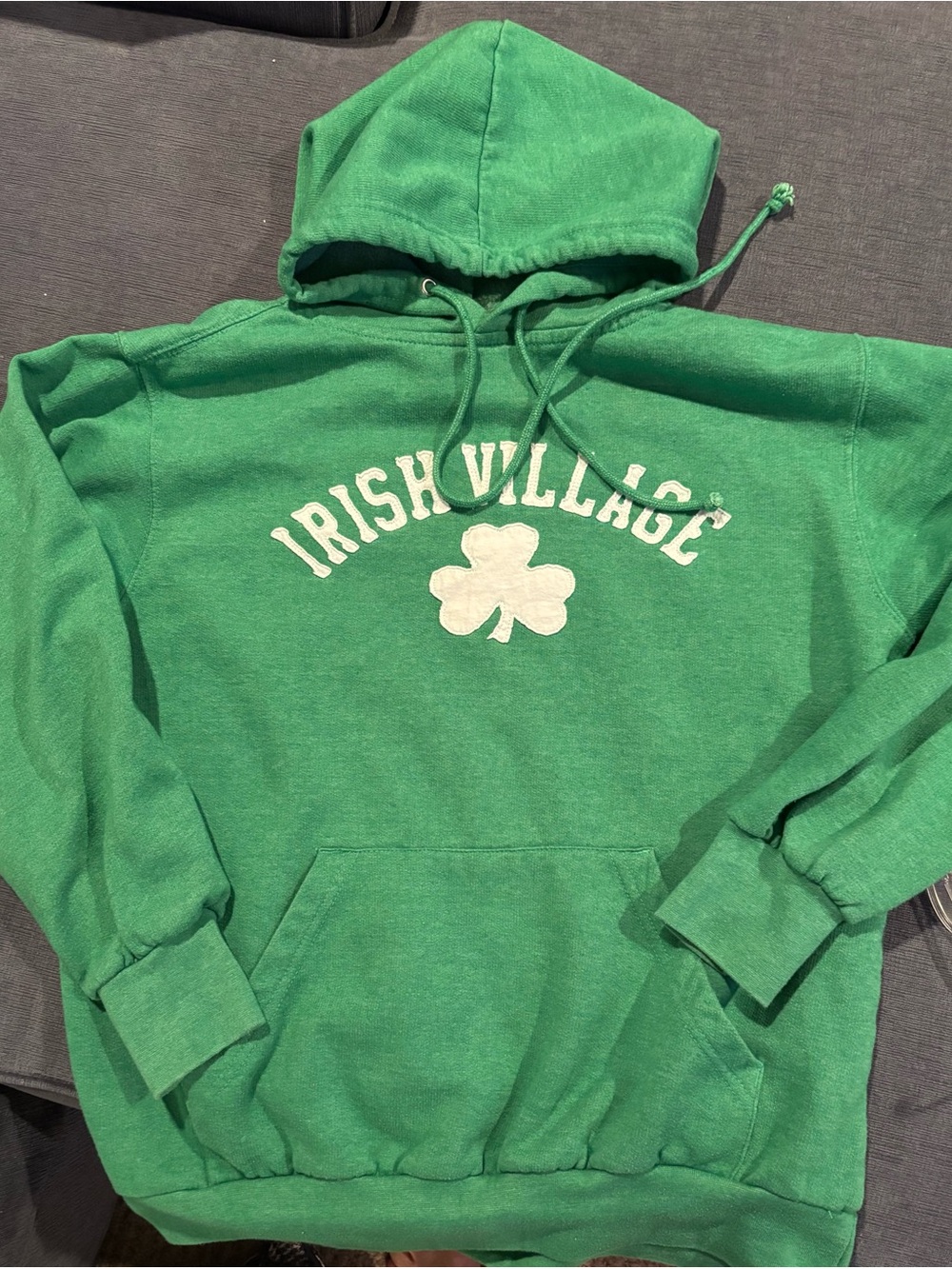 Cape Cod Irish Village Green Hoodie with Shamrock